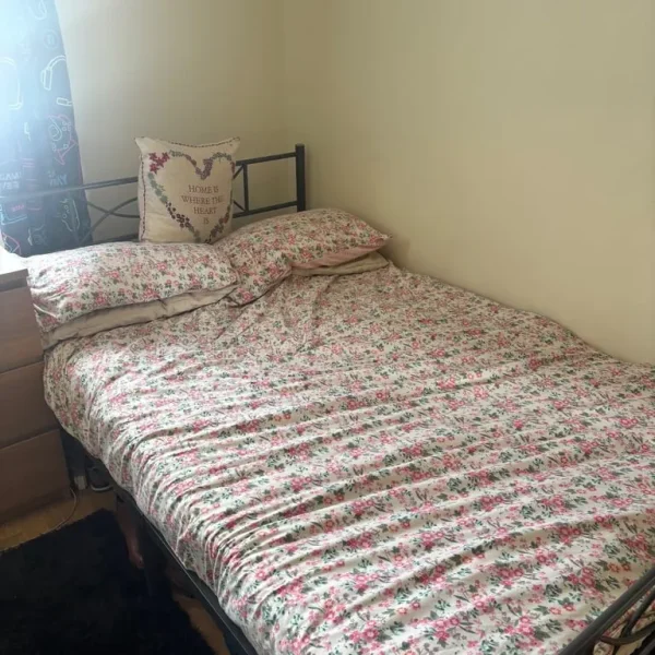 Small double bed - frame and mattress