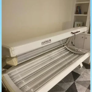Tanning bed fitted with Infared collagen light tubes