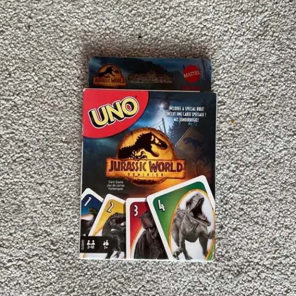 Jurassic World Dominion Uno cards