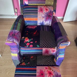 Latitude Vive: Rowena Patchwork Recliner - Image 4