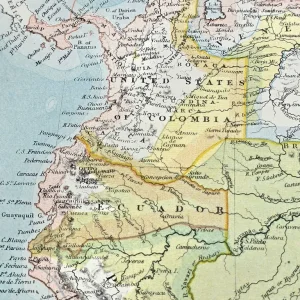 1880s Antique Victorian Atlas Large Map of South America Mason&Payne ~ 47cmx34cm - Image 3