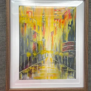 Original abstract painting of New York