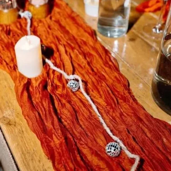 x10 Rust / Terracotta table runners - wedding decor