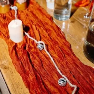 x10 Rust / Terracotta table runners - wedding decor