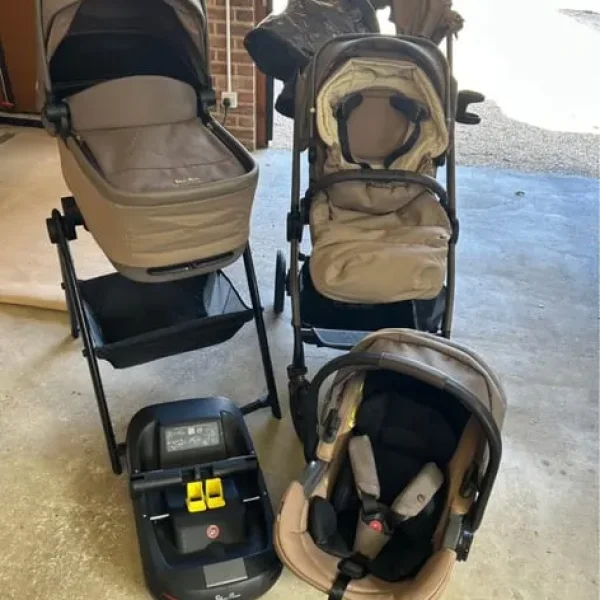 Silver Cross Reef Travel System Bundle Pram / Pushchair, Earth