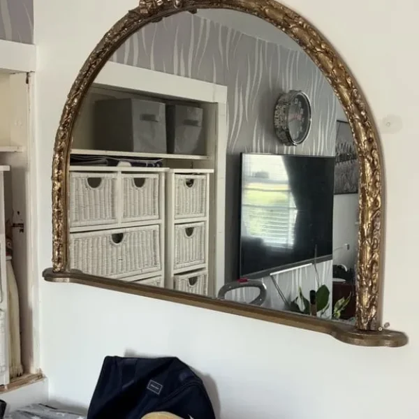 Solid wood guilded mirror gold