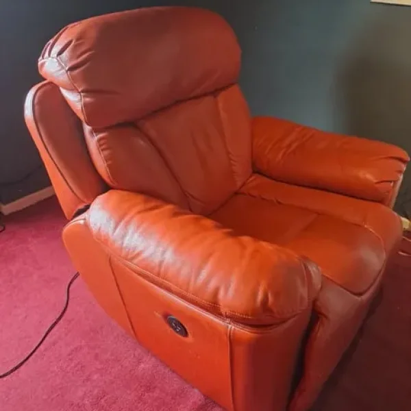 Leather recliner