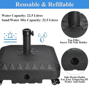 🆕 Heavy Duty 23L wheeled Parasol Umbrella Base - Image 4
