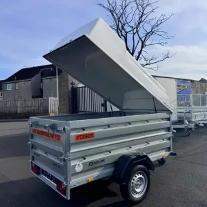 BRAND NEW ZASLAW 205SU SINGLE AXLE DOUBLE BROADSIDE TRAILER WITH LOCKABLE ABS LID - Image 4