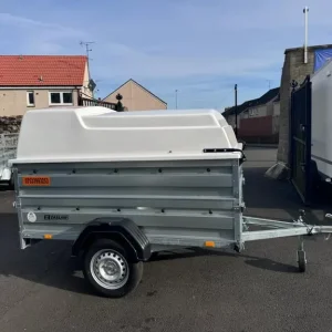 BRAND NEW ZASLAW 205SU SINGLE AXLE DOUBLE BROADSIDE TRAILER WITH LOCKABLE ABS LID