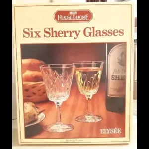 6 x Sherry Glasses – BHS House & Home, Elysée Range - Image 2