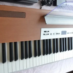 Yamaha P-120 Electric Piano. 88 keys weighted, folding seat, stand pedal and padded carry bag - Image 2