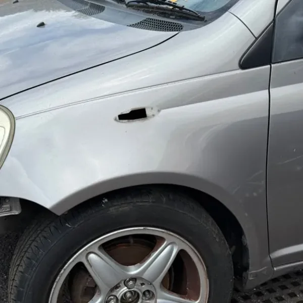 Toyota Yaris MK1 (1999-2005) Left (Nearside/Passenger Side) Wing 1D2 Thunder Grey