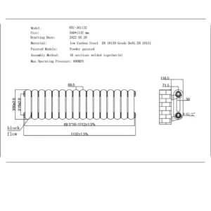 2 COLUMN RADIATOR IN ANTHRACITE - Image 4