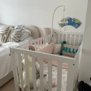 BRAND NEW NEVER SLEPT IN never used cot and mattress John lewis - Image 5