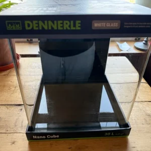 Dennerle Nano Cube 30L aquarium with pump, heater, and light
