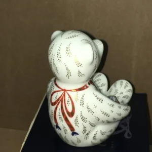Extremely Rare Large Boxed Royal Crown Derby Alphabet Bear D Paperweight - Image 6