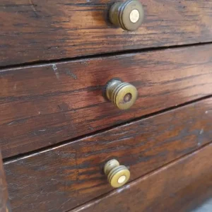 Antique Engineers Tool Chest Drawers + Tools. Oak - Image 4
