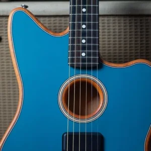 2021 Fender USA American Acoustasonic Jazzmaster in Ocean Turquoise - Image 6