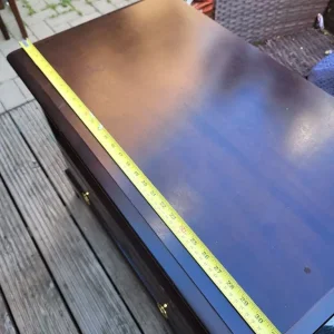 Job lot. Dark wood furniture for sitting room/kitchen. - Image 2