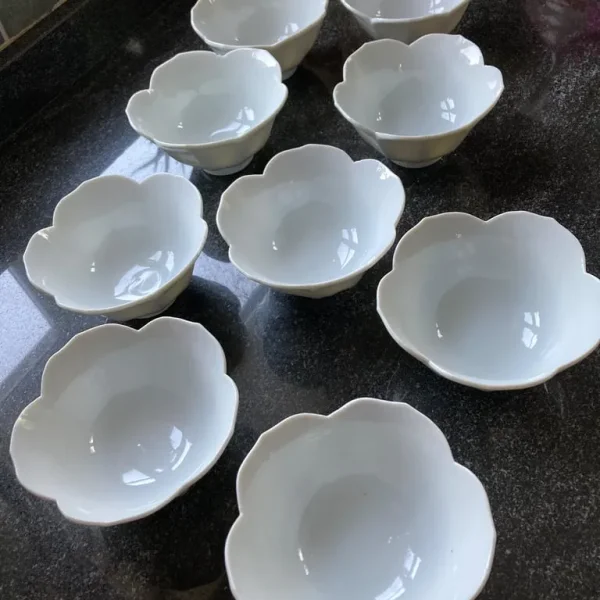 9 Japanese lotus flower bowls