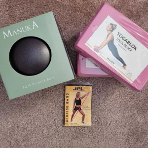 *BRAND NEW* Yoga & Pilates Home Fitness Set - Blocks, Ball & Exercise Band