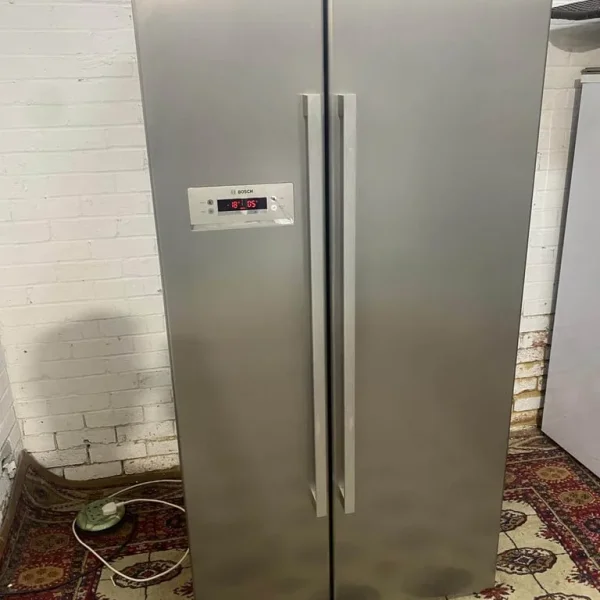 🚚Beautiful Bosch Fully Loaded American Double Door Non Plumb Fridge Freezer