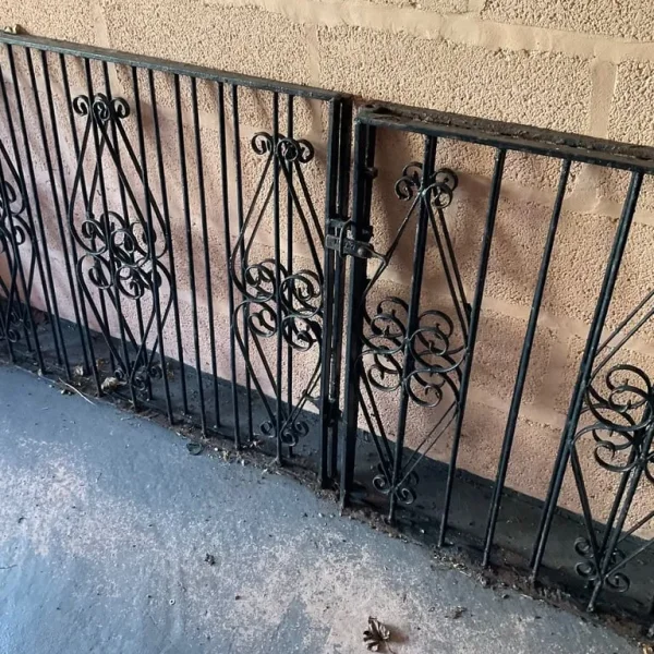 Set of 2 double Cast/Wrought Iron Driveway Gates