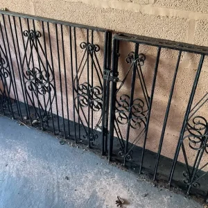 Set of 2 double Cast/Wrought Iron Driveway Gates