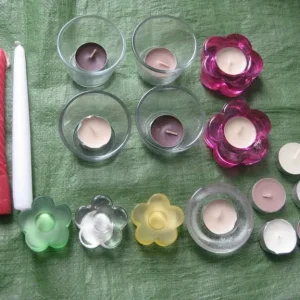 Selection of Candles and Candle/Flower Holders/Table Decorations for £8.00 - Image 3