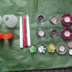 Selection of Candles and Candle/Flower Holders/Table Decorations for £8.00