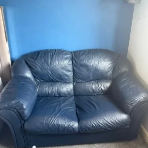 Great genuine leather 2 seater sofa - Image 2
