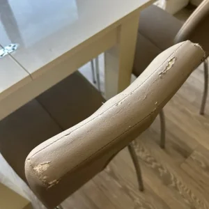 Table and 6 chairs for spare of refurbish - Image 6