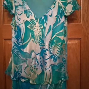 Ladies ankle length dress and acarf - Image 2