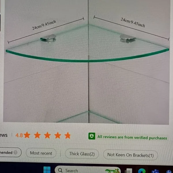 Glass Bathroom Shelves