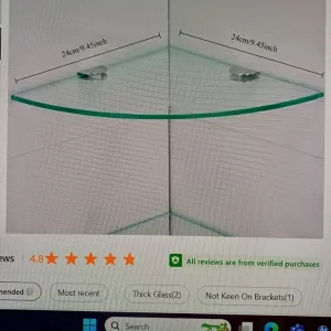 Glass Bathroom Shelves