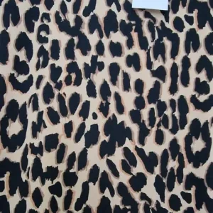Long tiger print dress with pockets