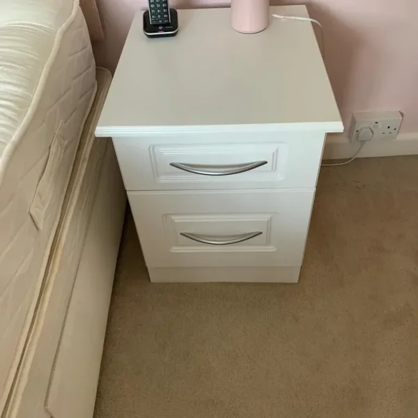 2 drawer beside table