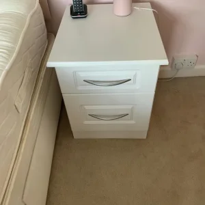 2 drawer beside table