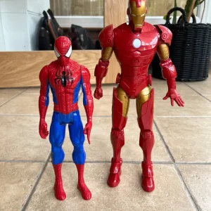Iron Man and Spiderman Action Figures
