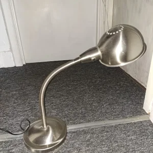Desk lamp with opposable neck