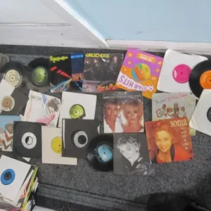 RECORD COLLECTION VINYL SINGLES 45s RECORDS 7" inches pop rock disco etc - Image 3