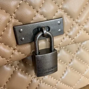 Kurt Geiger Mini Tan Leather Bag - Image 3