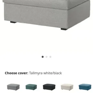 3 seater sofa with footstool - Image 6