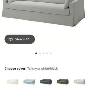 3 seater sofa with footstool - Image 7