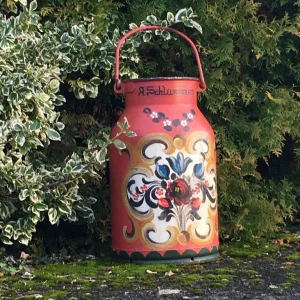 MILK CHURN PLANTER / STAND HAND PAINTED - Image 2