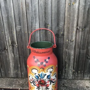 MILK CHURN PLANTER / STAND HAND PAINTED - Image 3