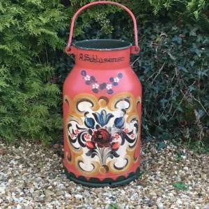 MILK CHURN PLANTER / STAND HAND PAINTED