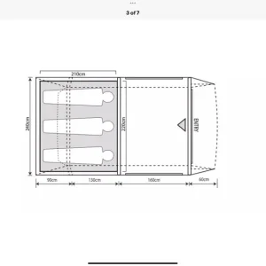 Compact air three berth air tent - Image 3