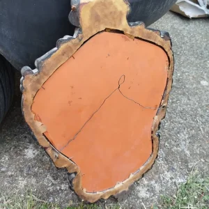 Antique Rococo Wall Mirror – Hand Carved Solid Mahogany – 19th Century – Original Glass - Image 5